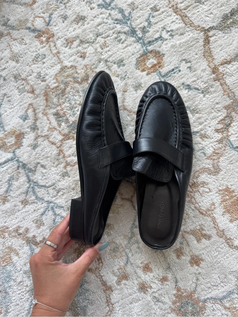 TONY BIANCO Glacier Black Venice Loafers 8.5